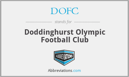 What is the abbreviation for doddinghurst olympic football club?